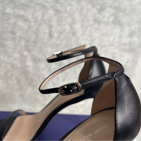 NEW STUART WEITZMAN NUDISTSONG STRAP
SANDAL IN BLACK SIDE 9 - Picture 7 of 15